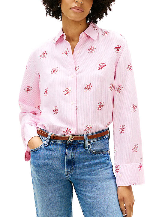 Tommy Hilfiger Long Sleeve Women's Linen Shirt ...