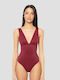 One Piece Swimsuit Red
