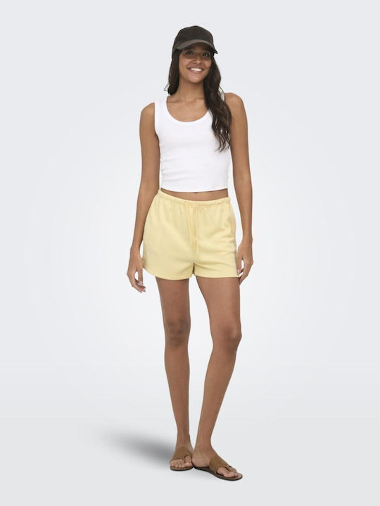 Only Damen-Shorts Gelb