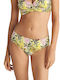 Damen Bikinihosen Slip Gelbe
