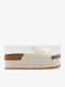 Damen Flatforms Beigen Sandalen