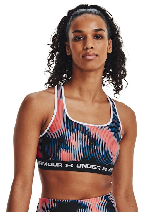 Under Armour Crossback Mid Print Damen Sport-BH...