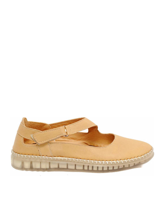Mago Shoes Δερμάτινα Γυναικεία Μοκασίνια σε Μπε...