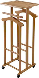 Arredamenti Italia Teleskopischer Kleiderständer aus Hölzernes Braun 44x44x107cm Arredamenti Italia Teleskopischer Kleiderständer aus Hölzernes Braun 44x44x107cm