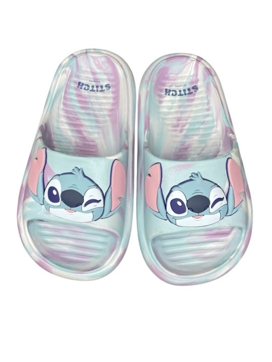 Παιδικές Σαγιονάρες Flip Flops Γαλάζιες Stitch