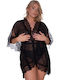 Comfort Women's Beachwear Kimono Black