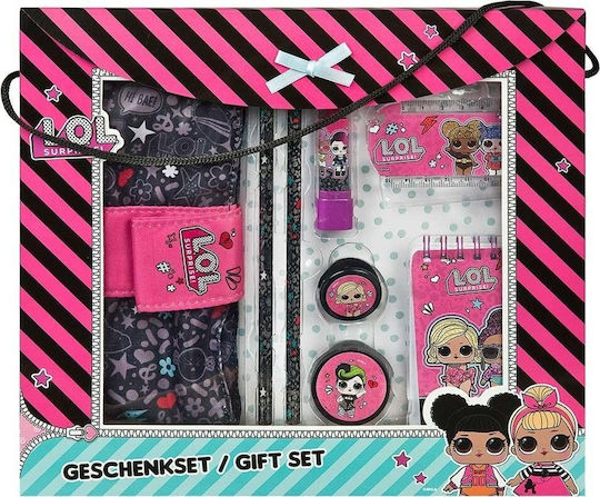 Kids Stationery Set with Pencil Sharpener Eraser Notebook Ruler Pencil Case and Pencil Box 8 Pieces