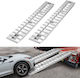 Loading Ramps Vevor 2 Pieces 2745 X 380 Mm Ramp Set Towing Heavy Duty Durable Aluminum Anti Slip Plates Combined Capacity 4535.9 Kg Carts Agricultural Tractors Atv Lawn Mowers Motorcycles