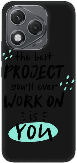 Honor 400 Lite Best Projekt Schwarze Farbige Silikon Tpu Handyhülle