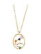 Zodiac Sign Aquarius Gold Plated Necklace