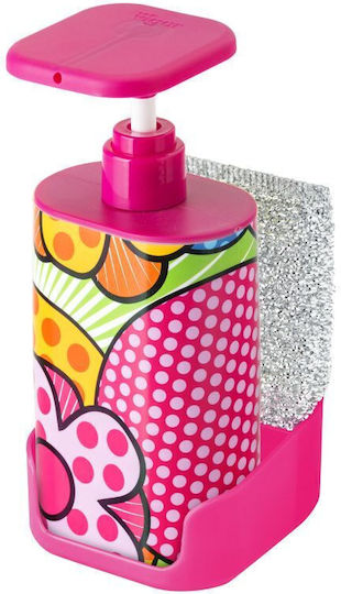 Vigar Küchenspender Kunststoff mit Schwammhalter 340ml Vigar Küchenspender Kunststoff mit Schwammhalter 340ml