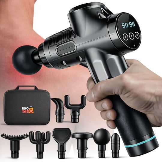 Linomag Pistol de Masaj pentru Gât, Cap, Spate, Picioare și Corp cu Vibrație Negru