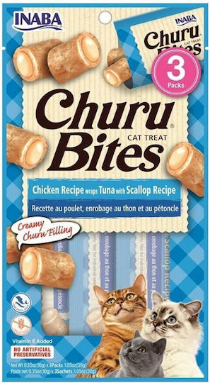 Inaba Ciao Churu Cat Treat Chicken Tuna Scallop 30gr
