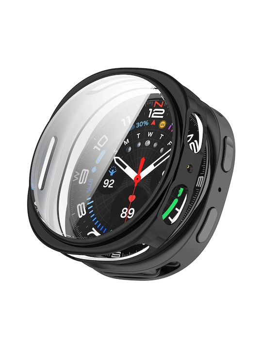 Bizonmobile Felipe Husă De Protecție Folie De Sticlă Compatibilă Samsung Galaxy Watch 8 44mm Negru