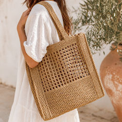 JWLS Brown Wicker Beach Bag JWLS Brown Wicker Beach Bag