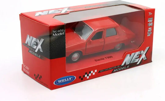 Model Car Dacia 1300 Red Scale 1:36 Welly