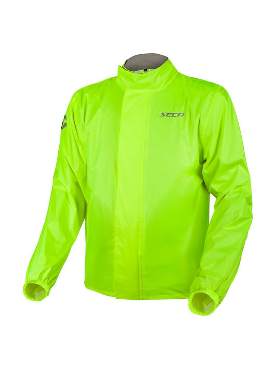 Seca Typhoon Fluo Yellow Rain Jacket Size M
