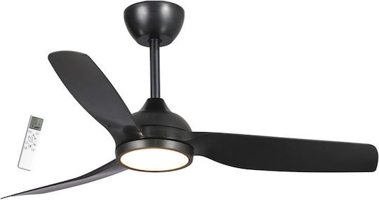 Primo PRCF-80728 Ventilator De Tavan 132cm Cu Lumină Negru