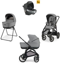 Inglesina Aptica XT Quattro с Darwin Регулируема Бебешка Количка 3 в 1 Подходяща за Новородено Canyon Сиво 12.6kg Inglesina Aptica XT Quattro с Darwin Регулируема Бебешка Количка 3 в 1 Подходяща за Новородено Canyon Сиво 12.6kg