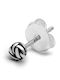 Buddha to Buddha Piercing-Ohrring aus Silber