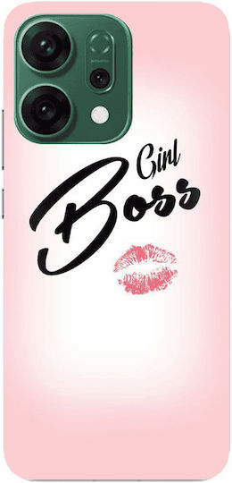 Oppo Reno 14 Girl Boss Kiss Transparent Silicone Tpu Θήκη
