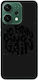 Oppo Reno 14 Hustle Black Colored Silicone TPU Mobile Phone Case