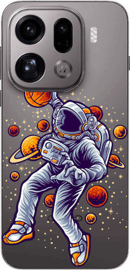 Oppo Find X9 Pro Space Basketball Transparent Silicone TPU Case