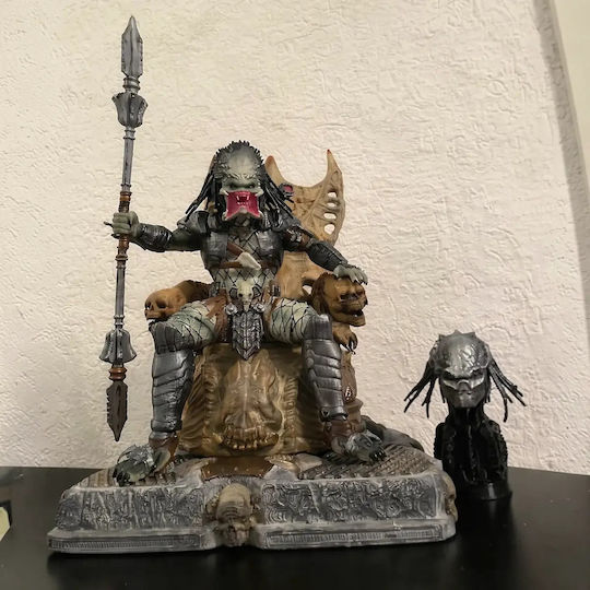 Φιγούρα Predator On Throne 3d Εκτυπωμένη-30 Cm 1:6