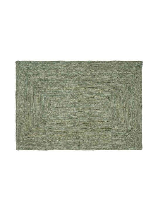 vidaXL Handmade Rectangular Olive Rug 120x170cm
