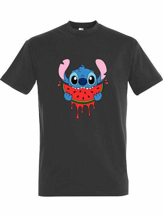 Tricou Unisex Stitch Loves Summer Watermelon Gr...
