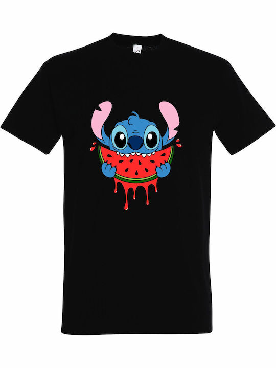 Tricou Unisex Stitch Loves Summer Pepene Verde ...