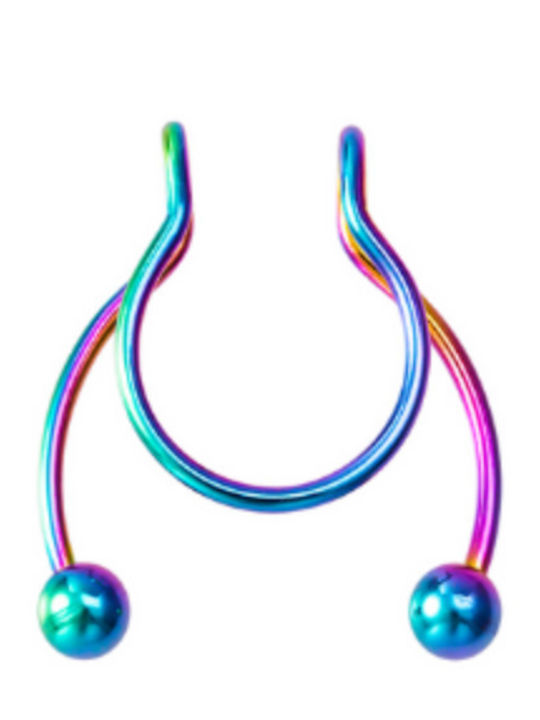 Silver And More Fake Septum Nose Piercing Earring from Steel
