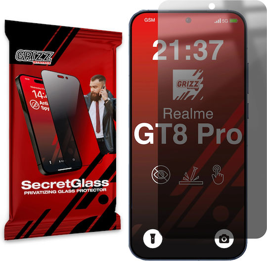 GrizzGlass Ceramic Privacy Tempered Glass (Realme GT 8 Pro)