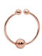 Silver And More Fake Nose Hoop Earring from Pink Gold Plated Silver N10130