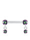 Silver And More Σκουλαρίκι Μπάρα Θηλής από Τιτάνιο 14 x 1.6mm
