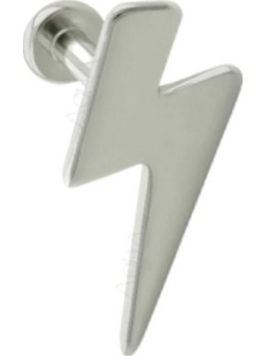 Silver And More Titan Stift Ohrring 8 x 1.2mm