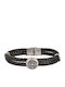 Silver And More Men's Leather Bracelet