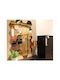 Stewehome Decorative Hexagonal Acrylic Plastic Wall Stickers Gold 12.5x11 Cm