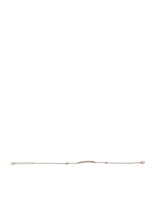 Silver And More Women's Gold Plated Silver Bracelet with Zircon