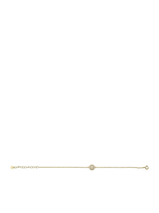 Silver And More Women's Gold Plated Silver Bracelet with Zircon