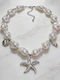 Baroque Pearl Necklace With Starfish Pendant Silver