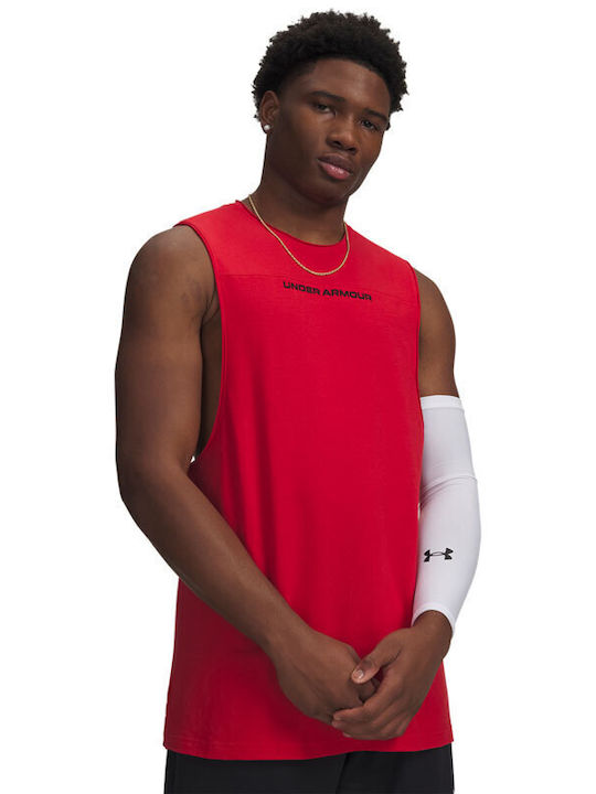 Under Armour Hoops Athletic T-shirt Red / Black