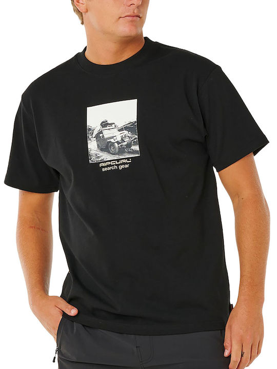 Herrenblusen Kurzarm T-Shirts Schwarz