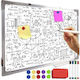 Panou Conferință Magnetic Din Aliaj De Aluminiu 60 X 40 Cm Alb