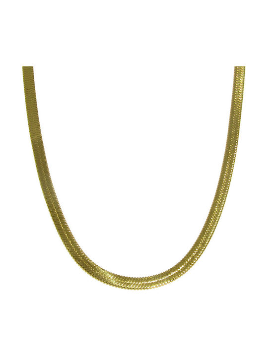 Silver And More Necklace From Gold Plated Steel 304100351140