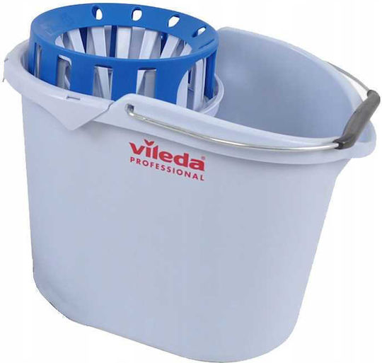 Vileda Găleată cu Stoarcător din Plastic Supermop Gri