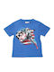 Kids Short-Sleeved Blue Blouse