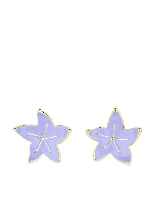 Coucou Suzette Steel Gold Plated Stud Earrings
