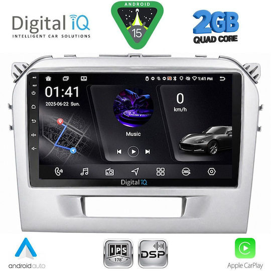 Digital IQ Car Audio System for Suzuki Vitara 2016-2022 (Bluetooth/USB/WiFi/GPS/Apple CarPlay/Android Auto) with 9" Touch Screen