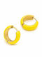 Charmy Earrings Hoops Gold Plated Steel
